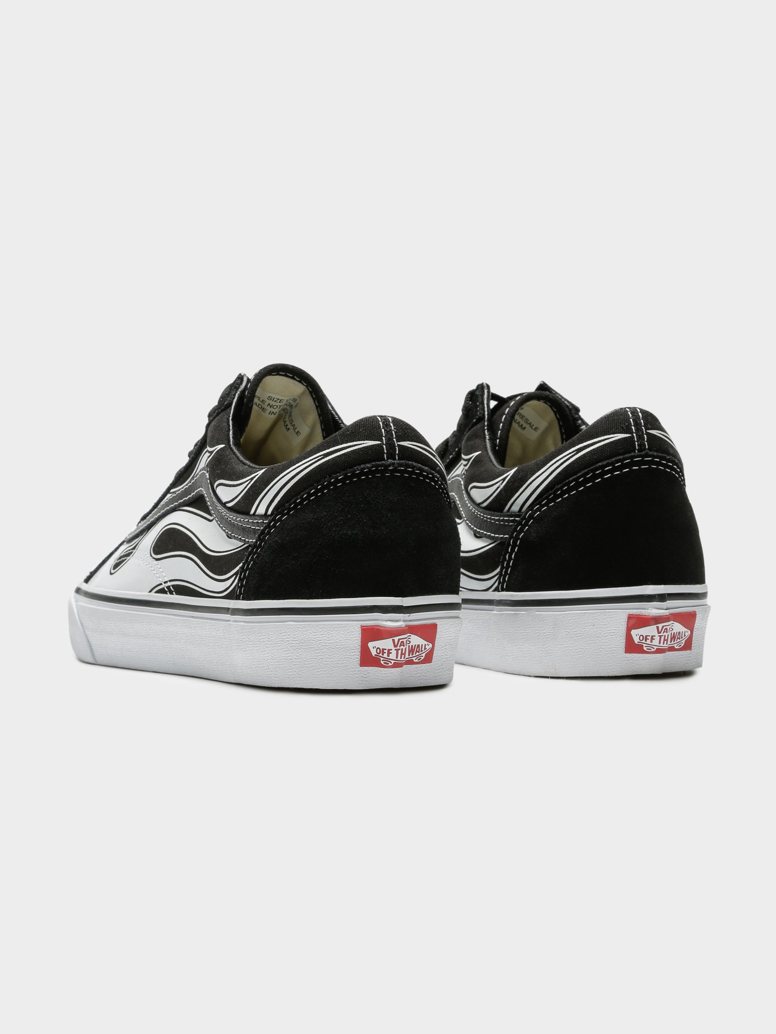 Vans Unisex Old Skool Flame Black/White Glue Store
