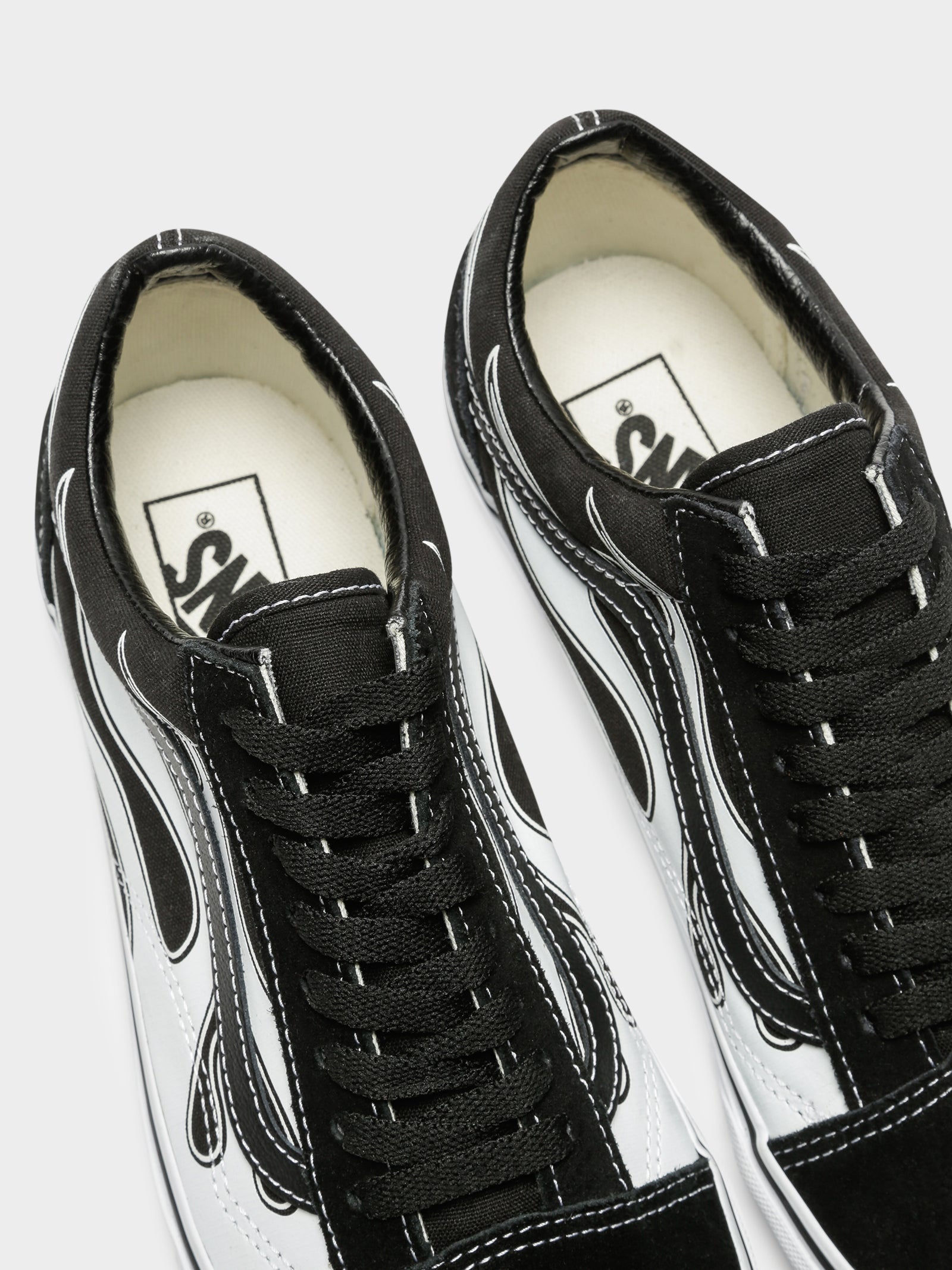 Vans Unisex Old Skool Flame Black/White Glue Store