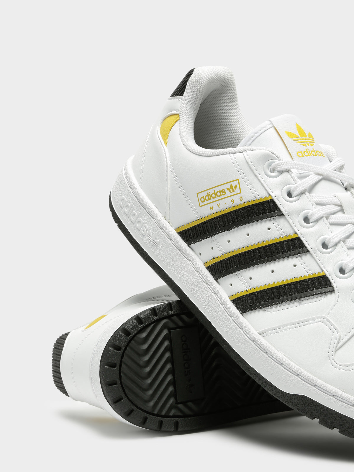 Adidas Unisex NY 90 Stripe Sneakers White/Black | Glue Store Adidas Unisex NY 90 Stripe Sneakers White/Black | Glue Store