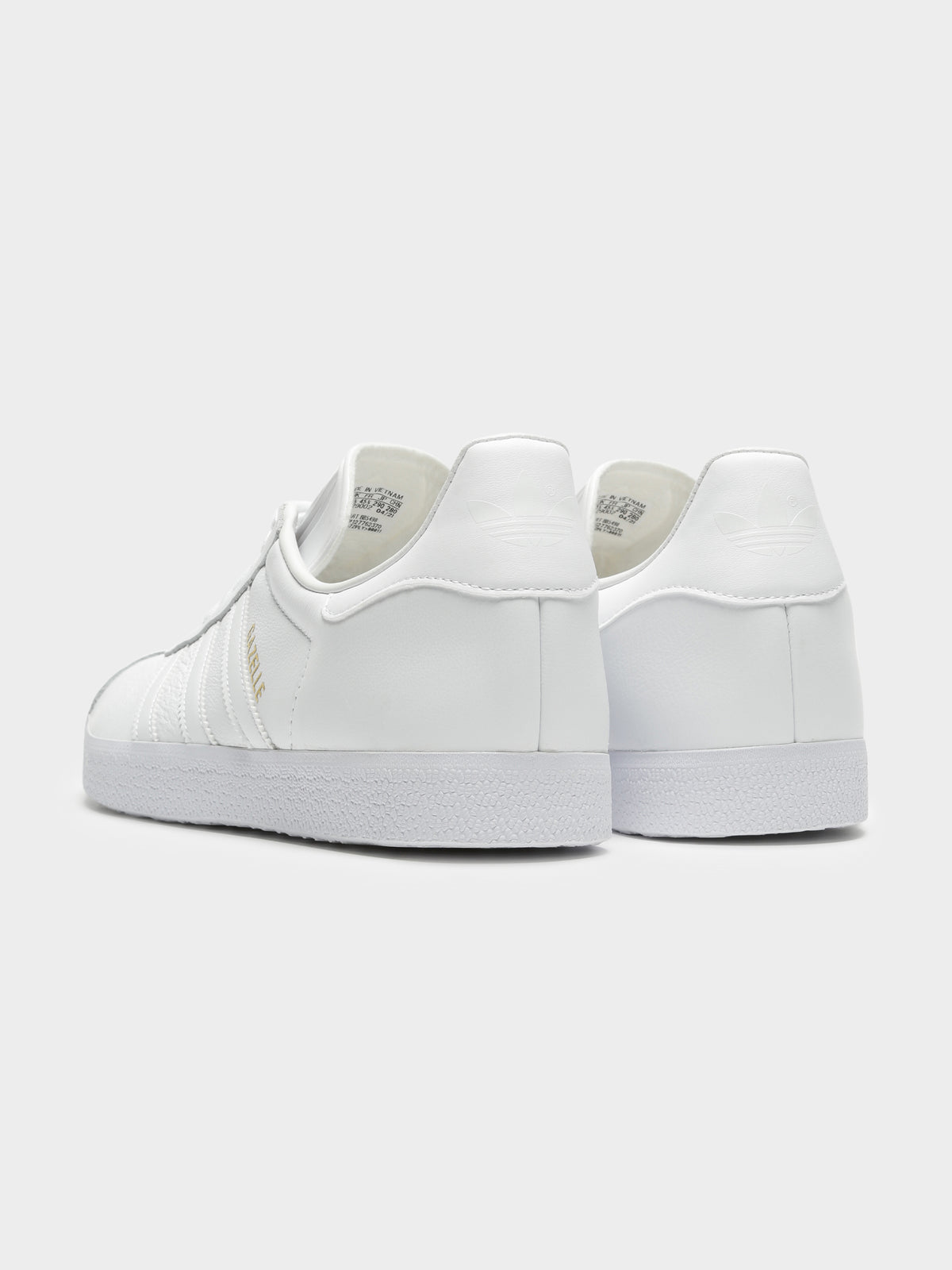 Adidas Unisex Gazelle Sneakers White/White | Glue Store Adidas Unisex Gazelle Sneakers White/White | Glue Store