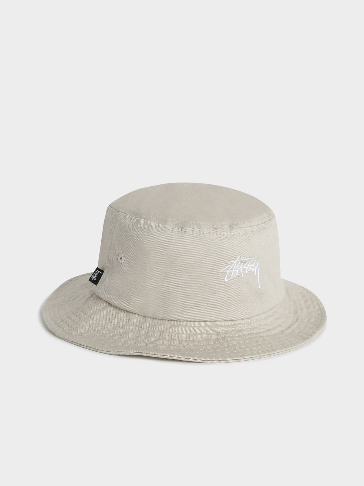 Stock Bucket Hat in Off White