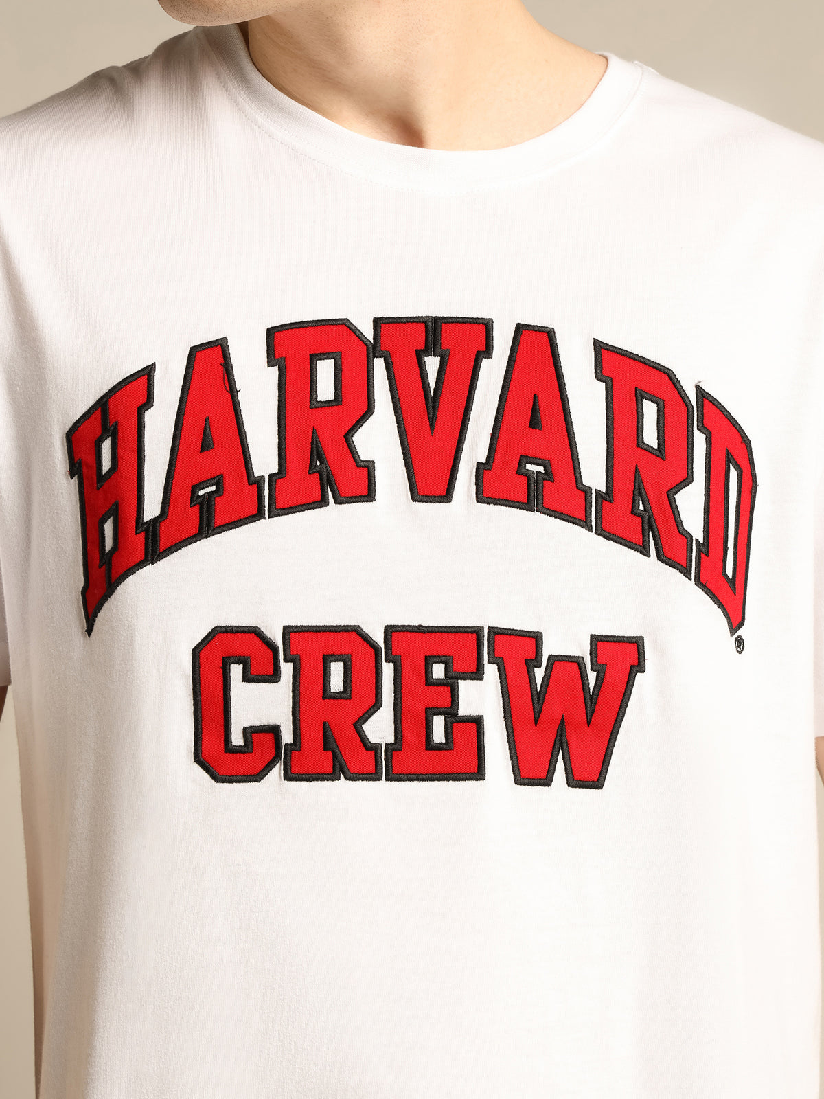 Harvard College Crew T-Shirt in White