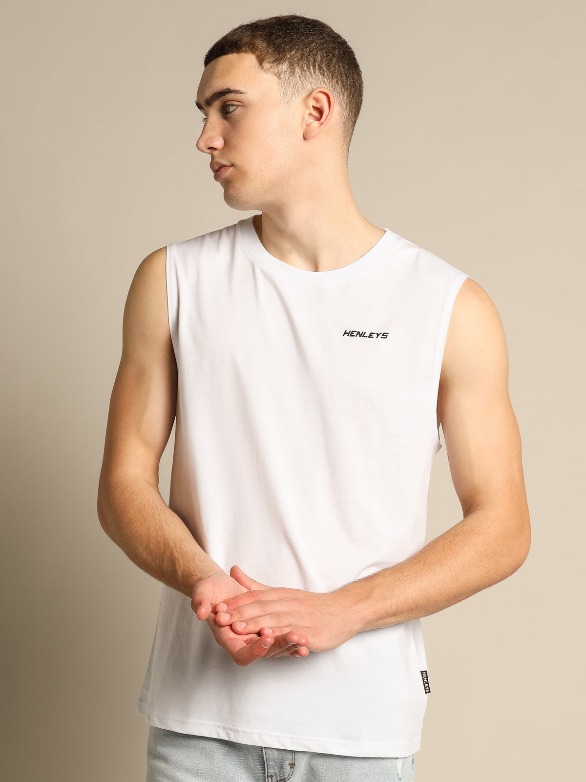 Henleys Vice Muscle Shirt | White