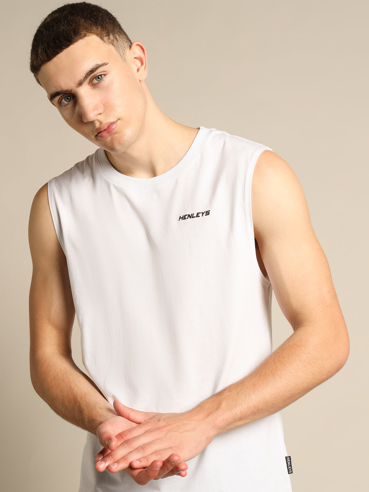Henleys Vice Muscle Shirt | White