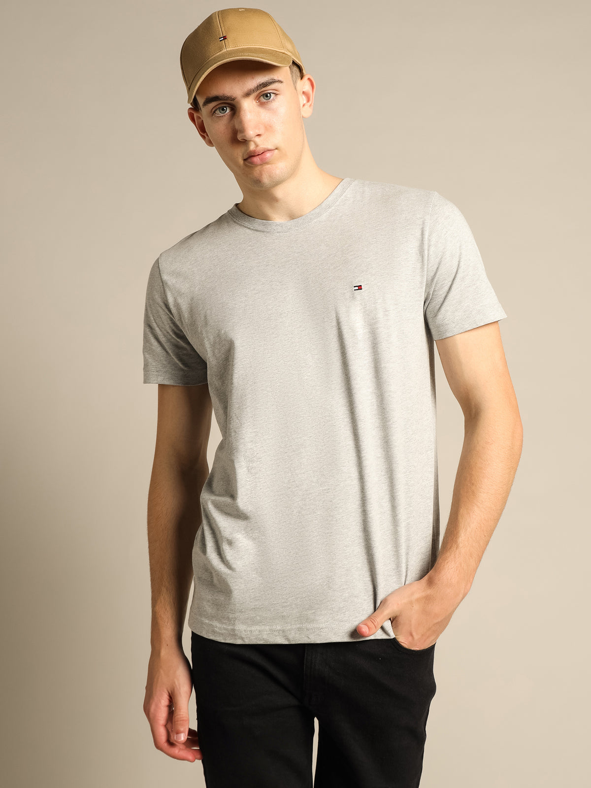 Essential Cotton T-Shirt in Cloud Heather
