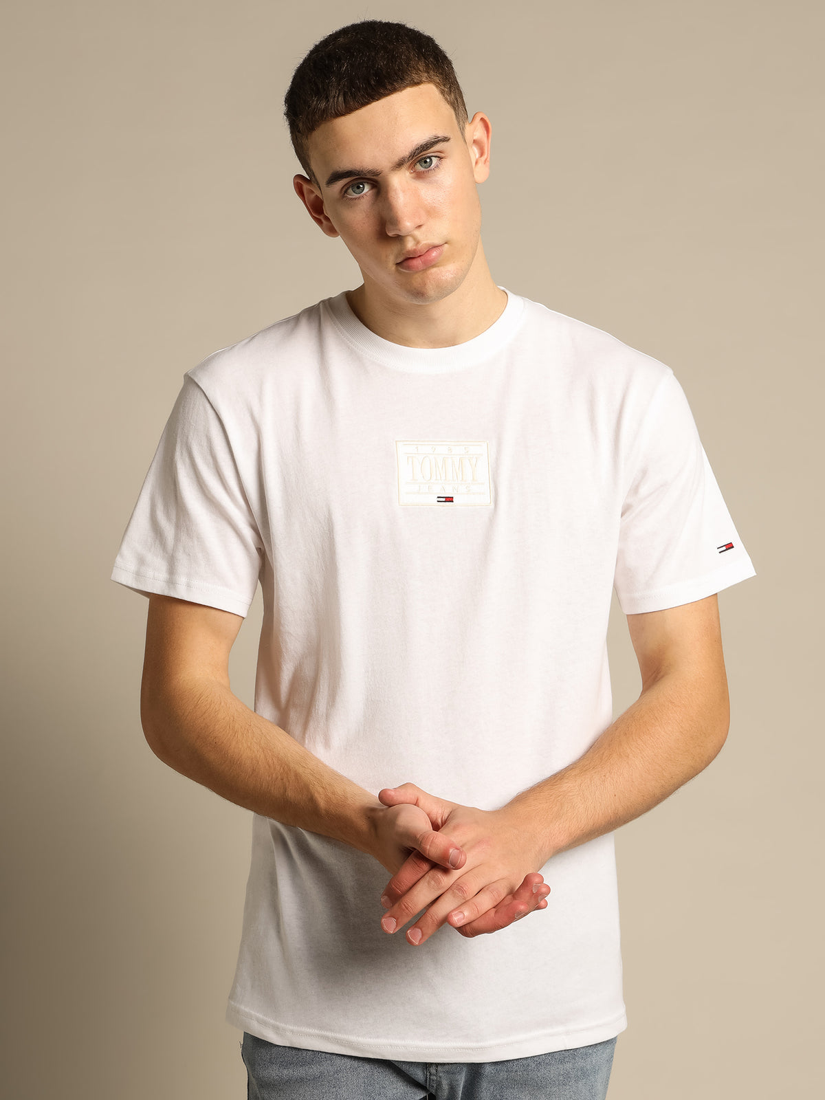 Tonal Box T-Shirt in White