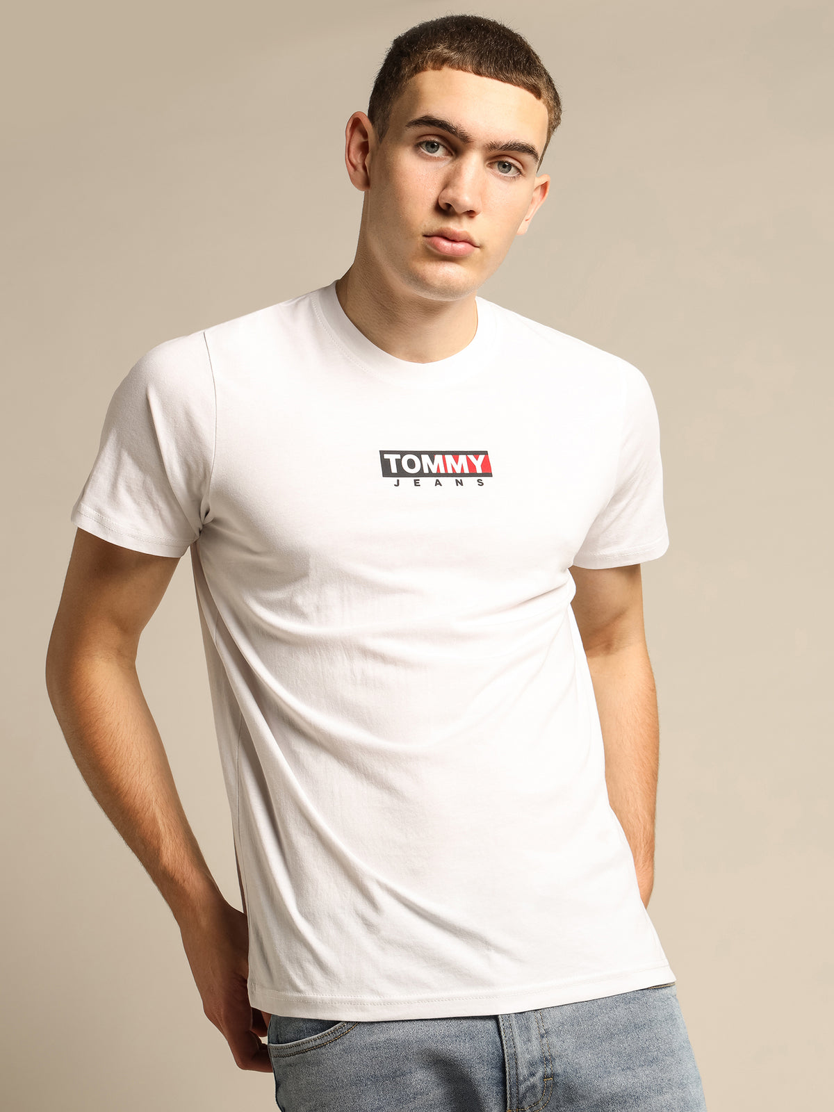 Entry Print T-Shirt in White