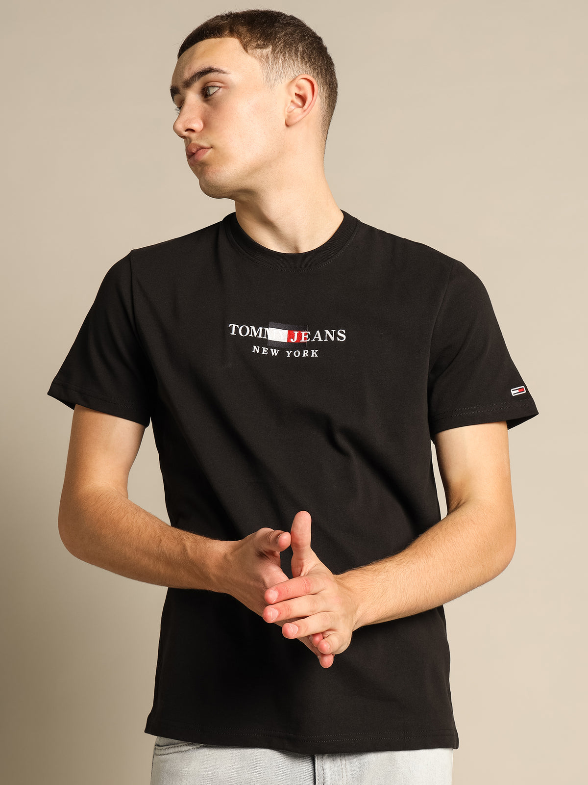 Timeless Organic Logo T-Shirt in Black