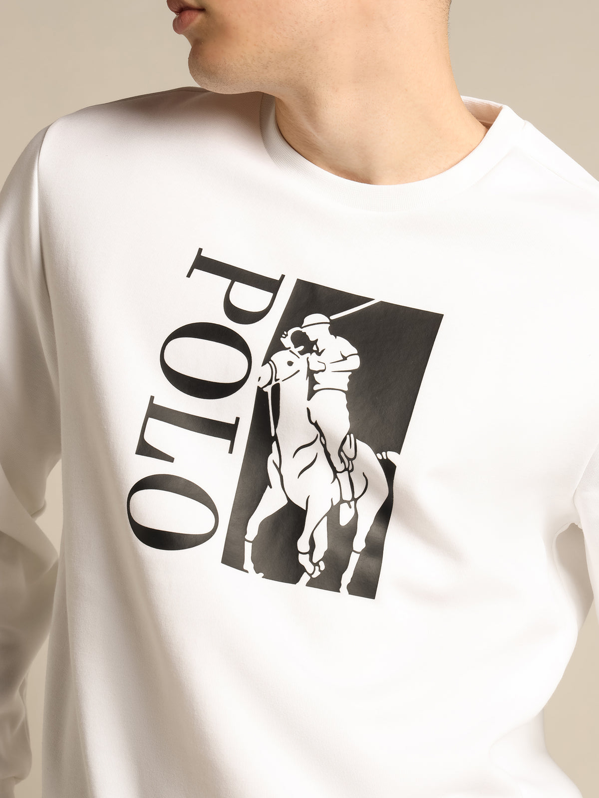Big Pony Logo Sweatshirt in White