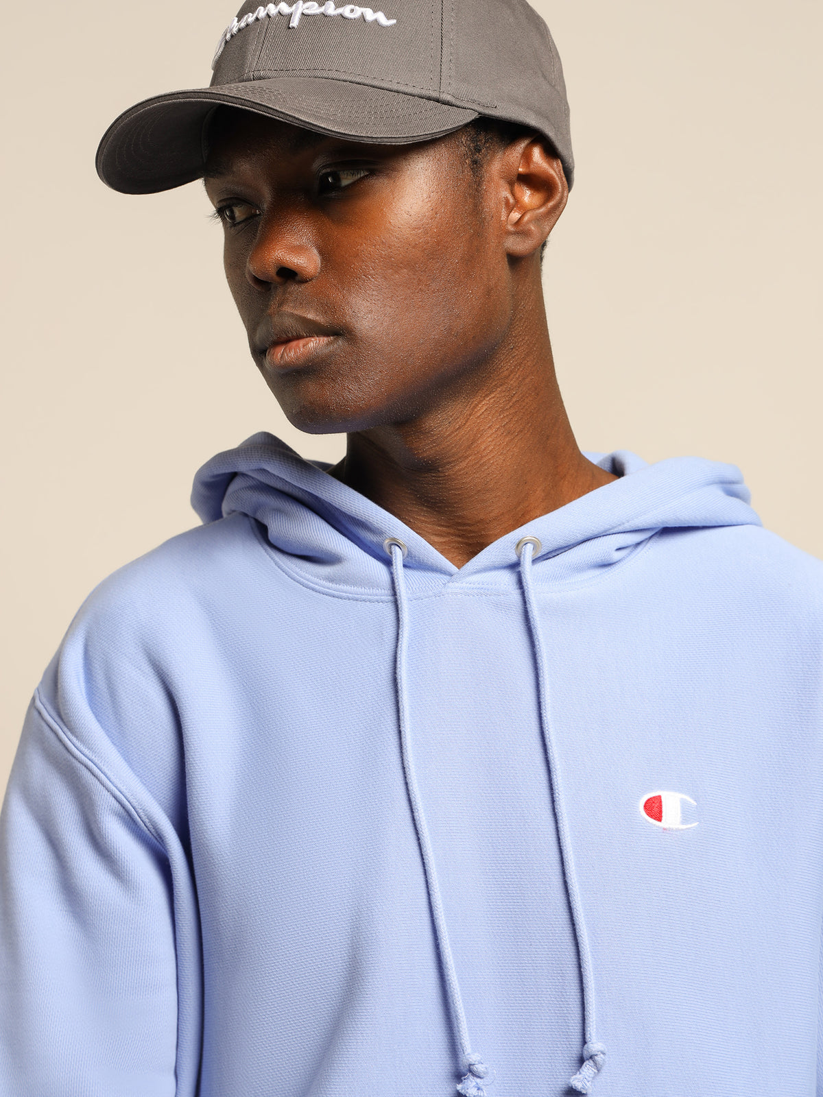 Champion Reverse Weave Hoodie | Light Blue