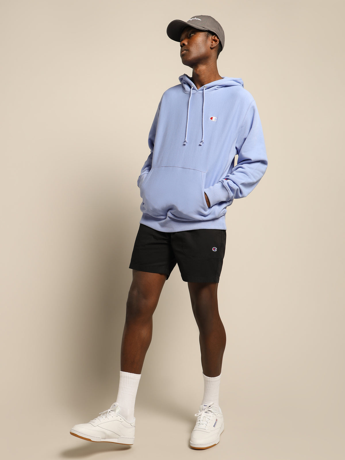 Champion Reverse Weave Hoodie | Light Blue