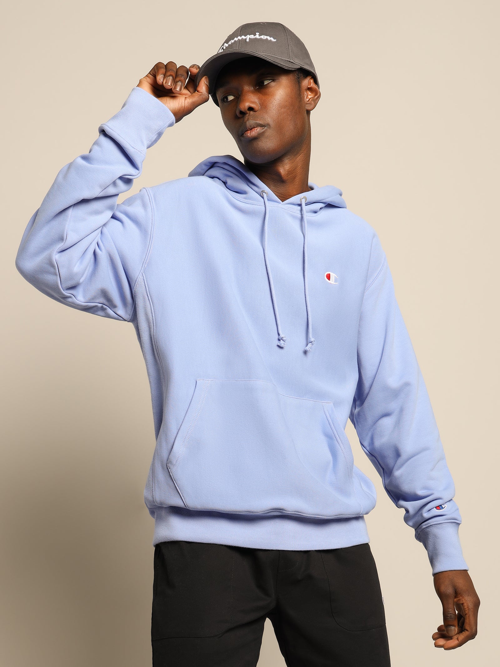 Royal Blue Champion Men's Flc Pullover Pullover Hoodie