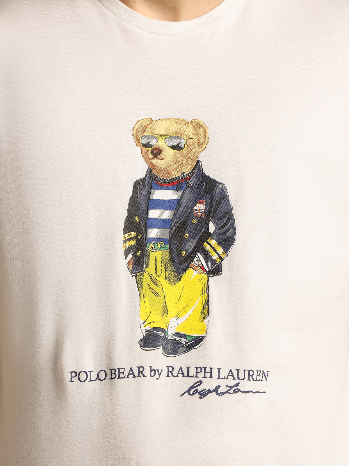 Polo Bear Jersey T-Shirt in White
