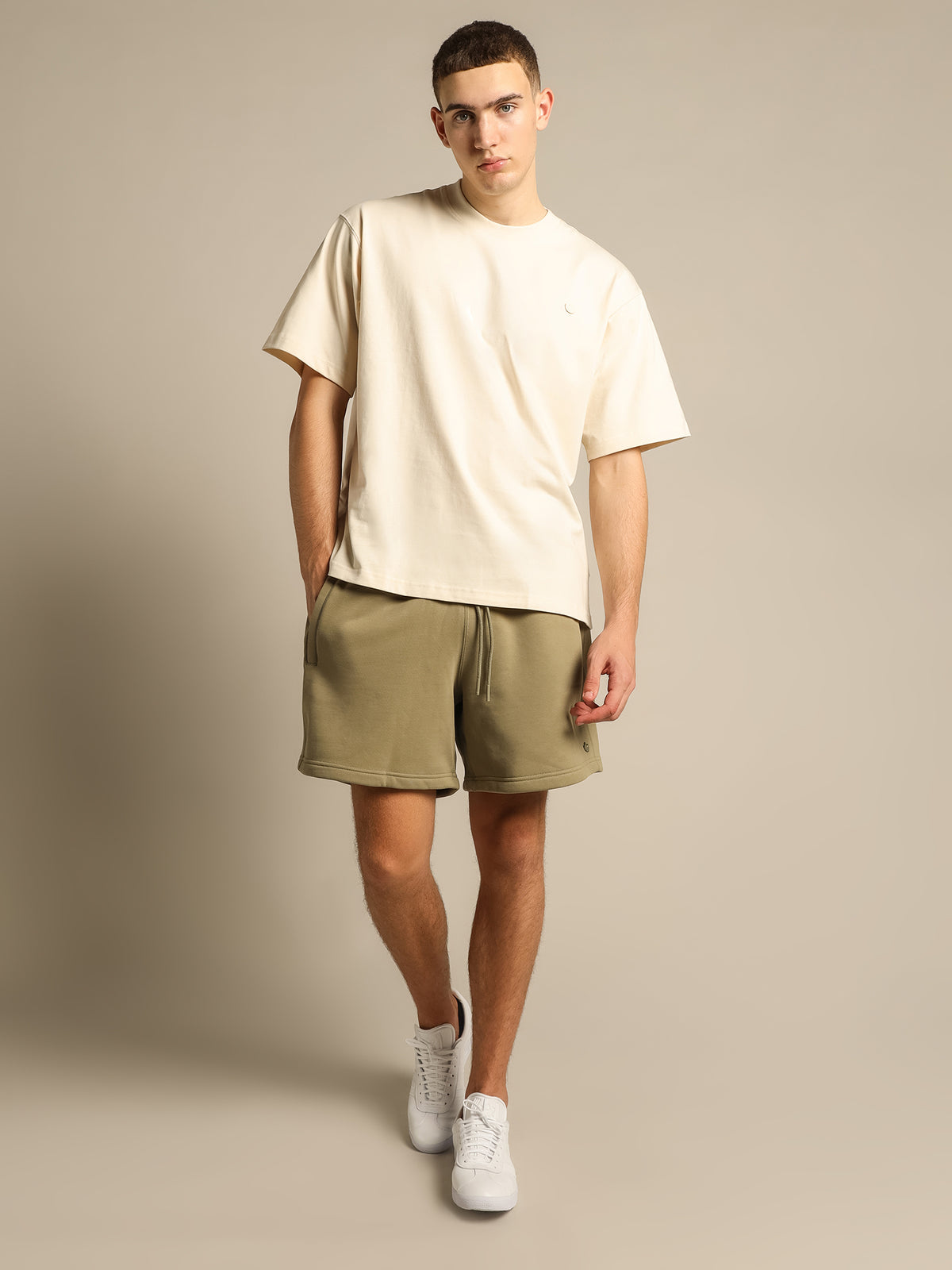 Adicolor Trefoil T-Shirt in Off-White