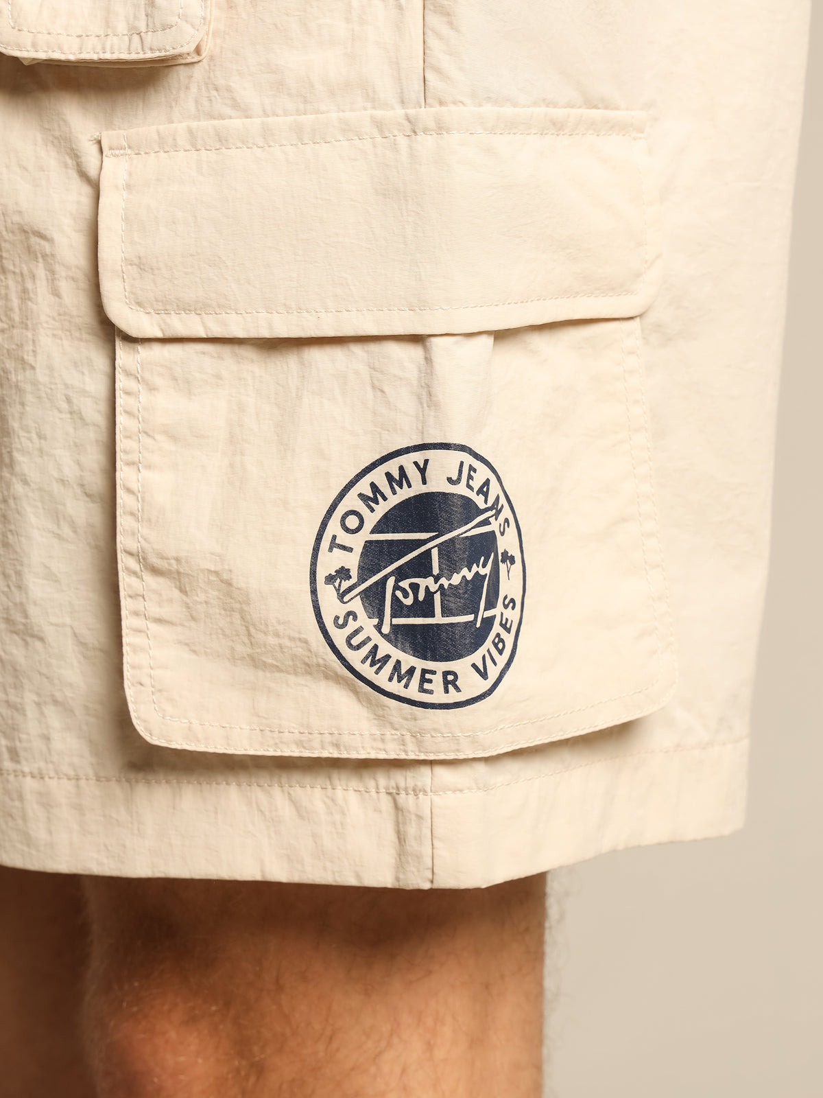 Tommy Hilfiger Novelty Cargo Beach Shorts | Stone