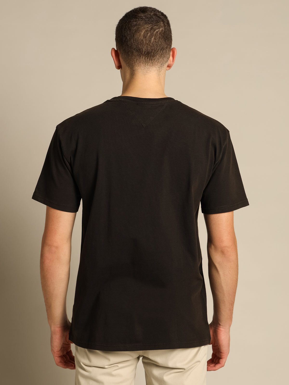 Linear Written Logo T-Shirt in Black