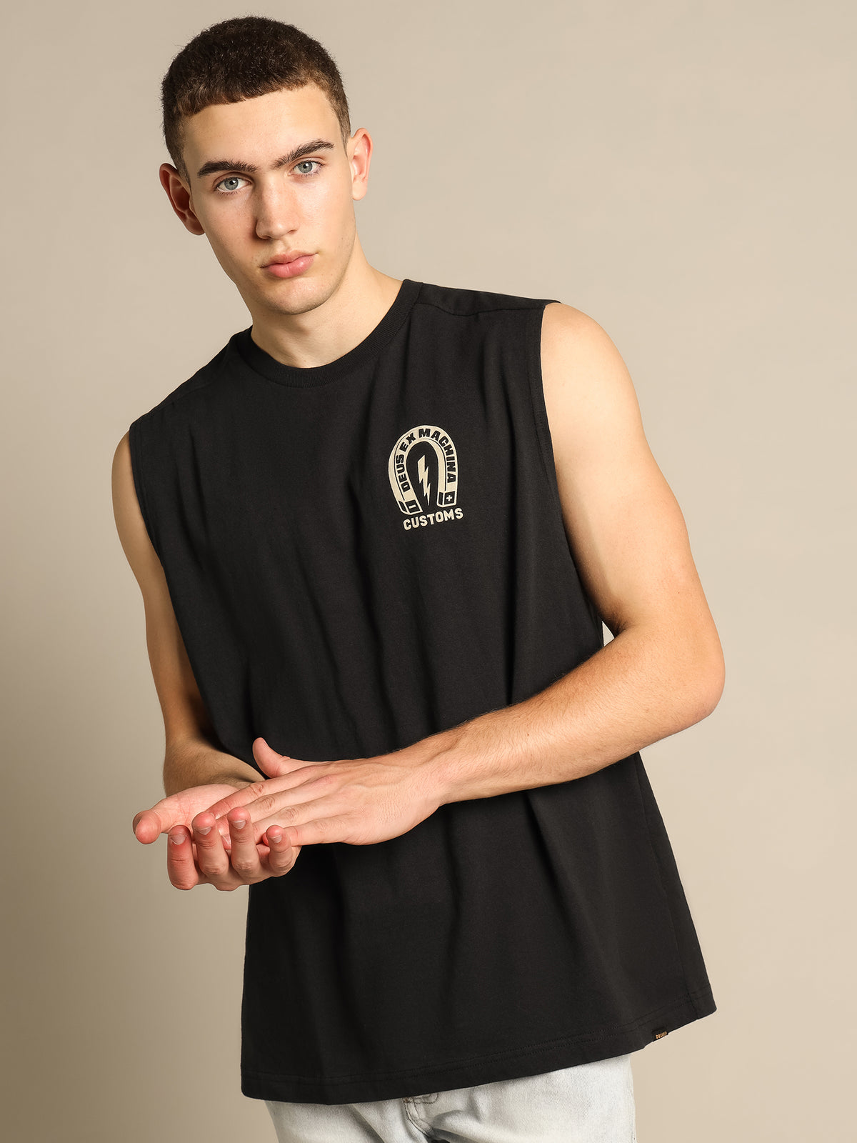 Magnetic Muscle Shirt in Black