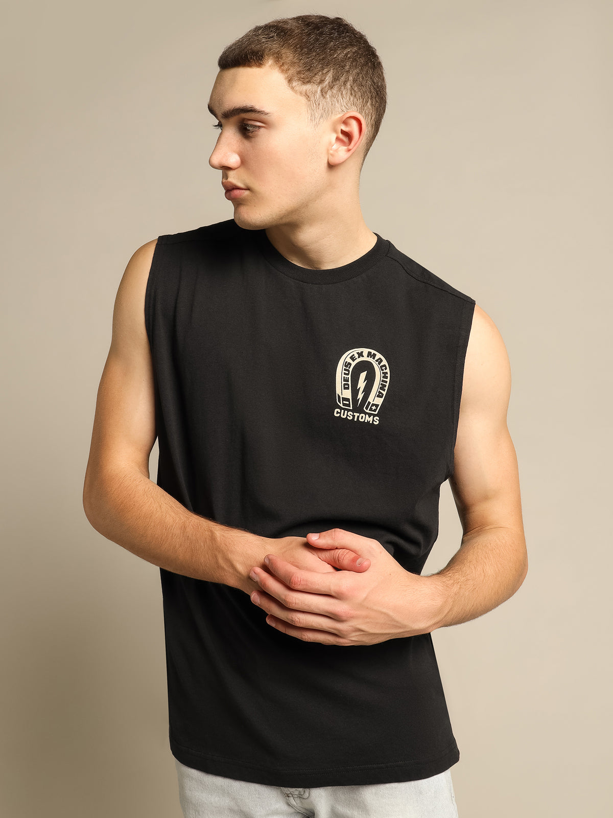 Magnetic Muscle Shirt in Black