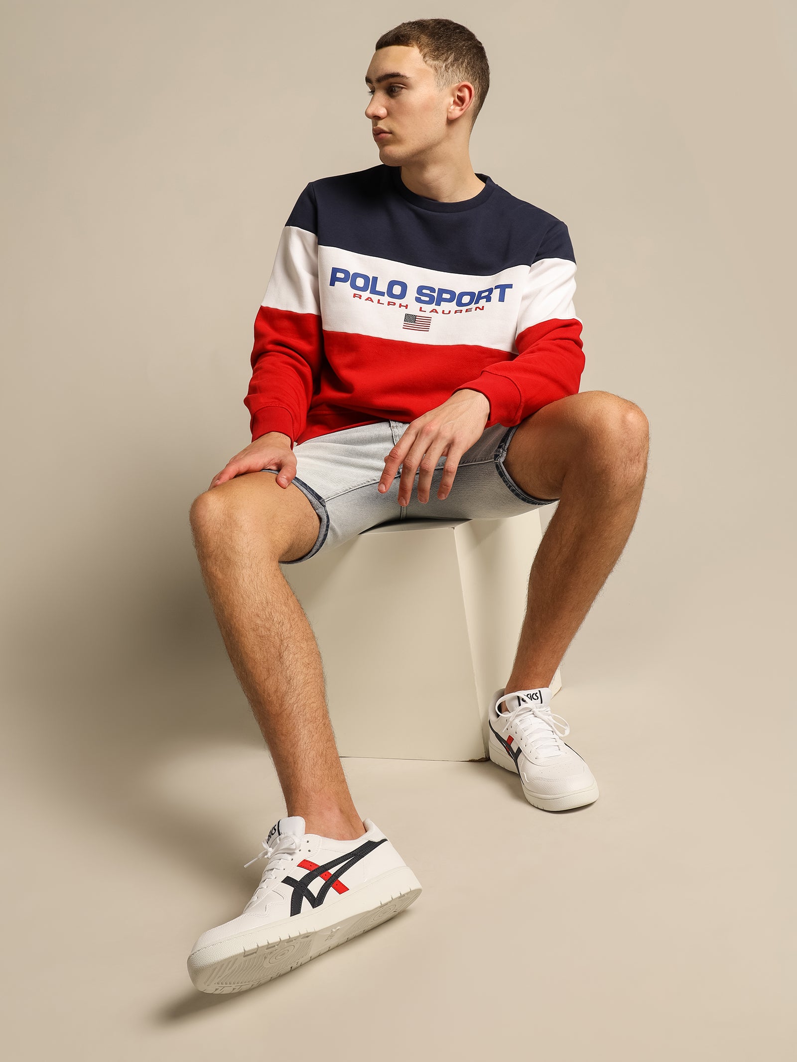 Polo Sport Tricolore Crew Sweat
