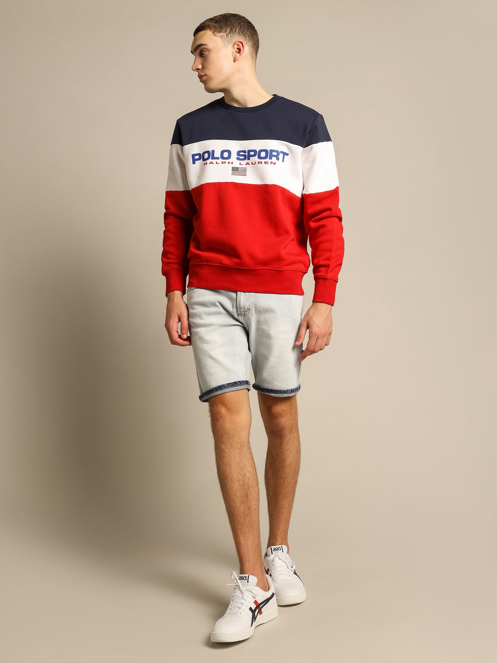 Polo Sport Tricolore Crew Sweat