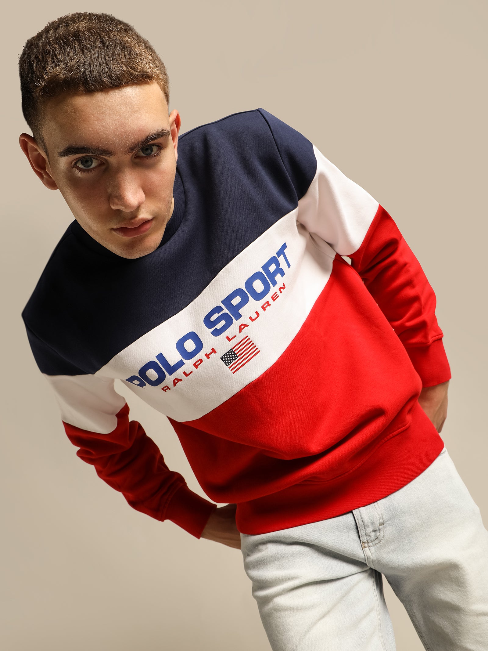 Polo Sport Tricolore Crew Sweat