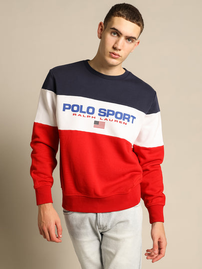 Polo Sport Tricolore Crew Sweat