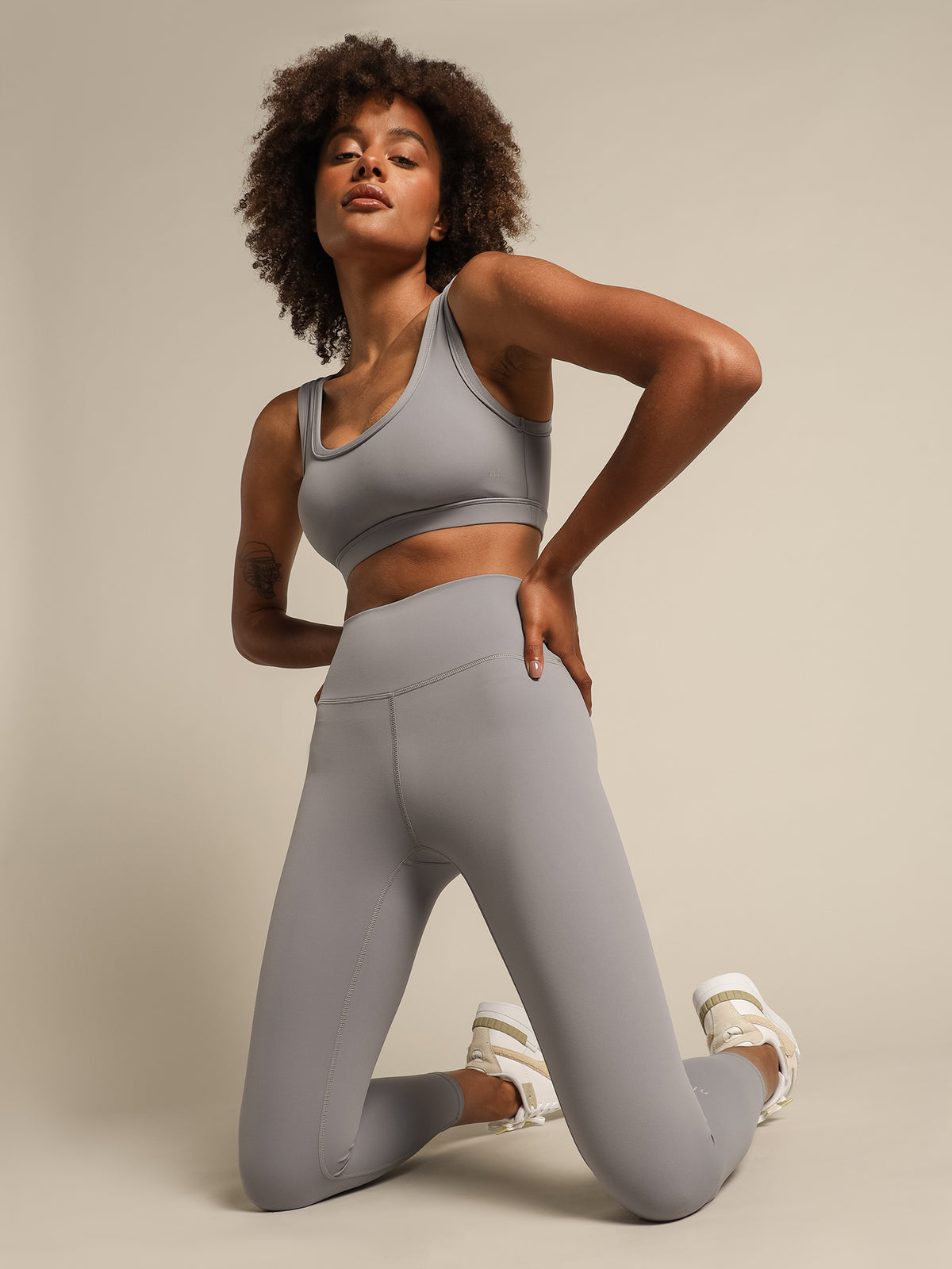 Nude Active High-Rise 7/8 Leggings in Slate Blue