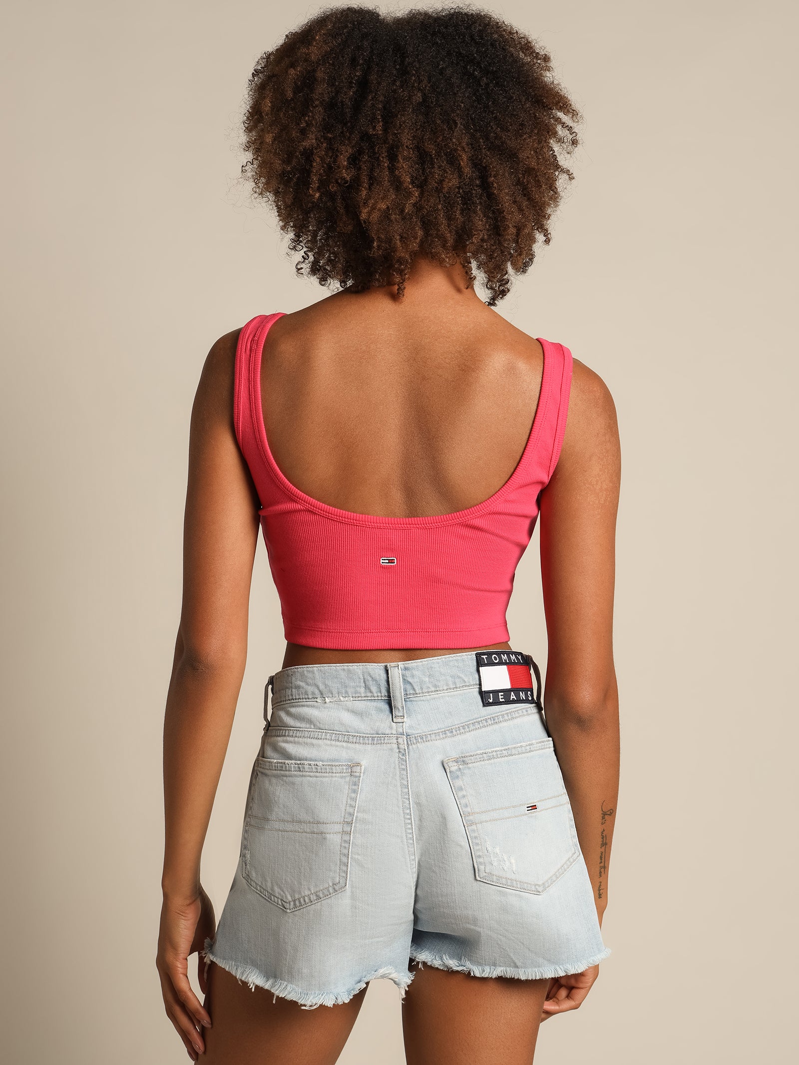 Script Linear Rib Top