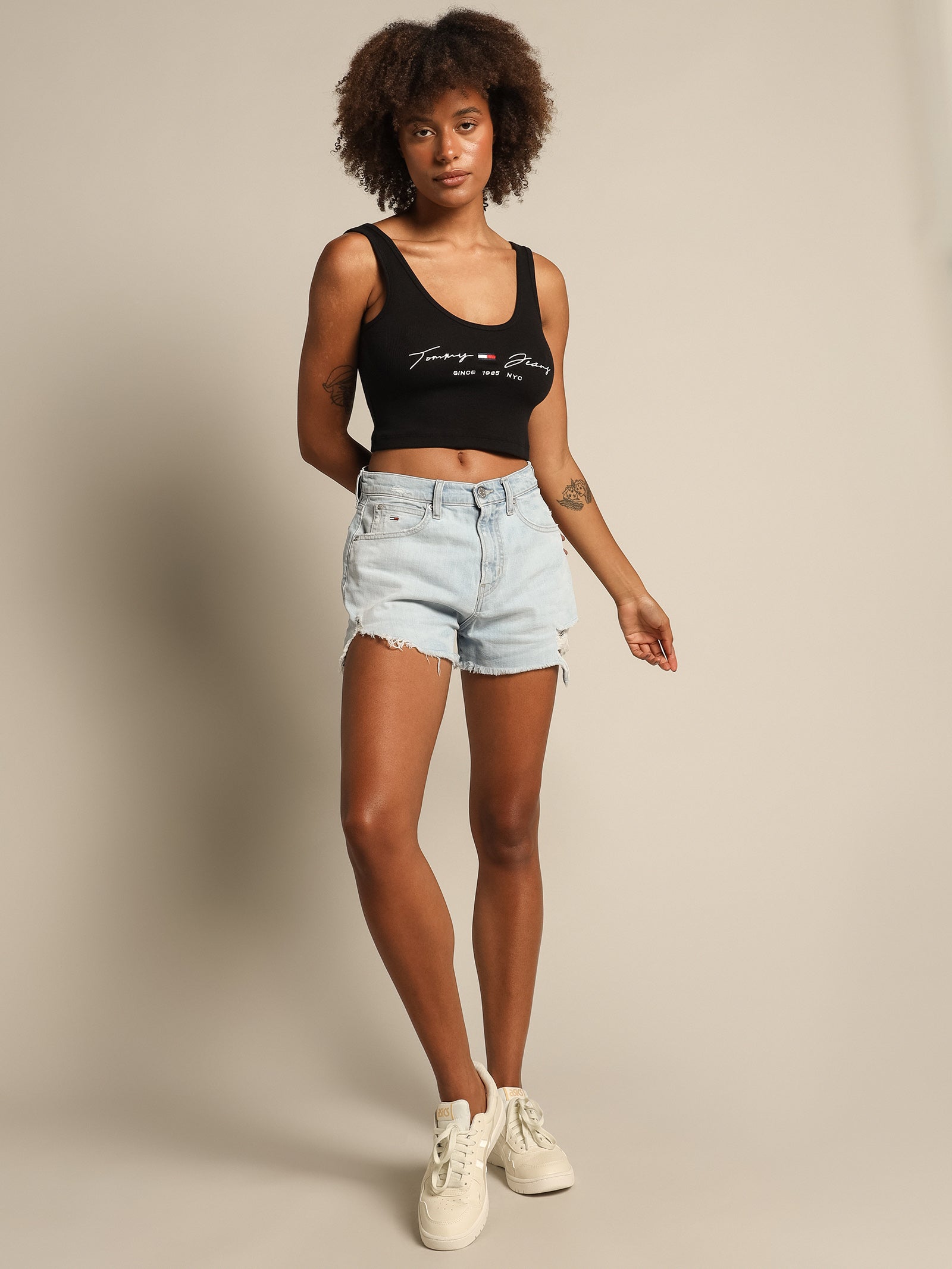 Script Linear Rib Top