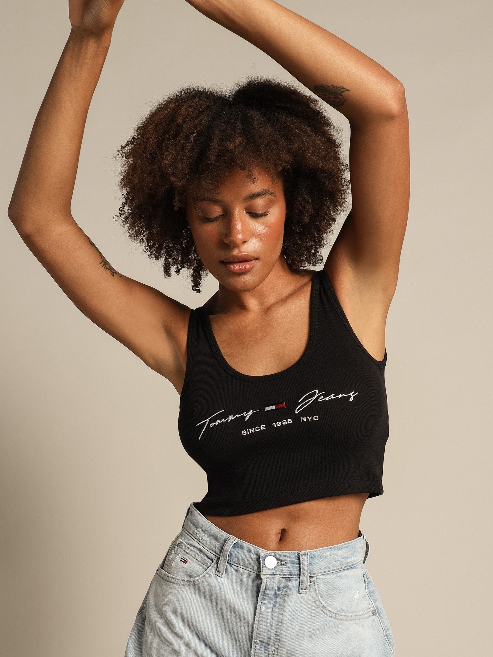 Script Linear Rib Top