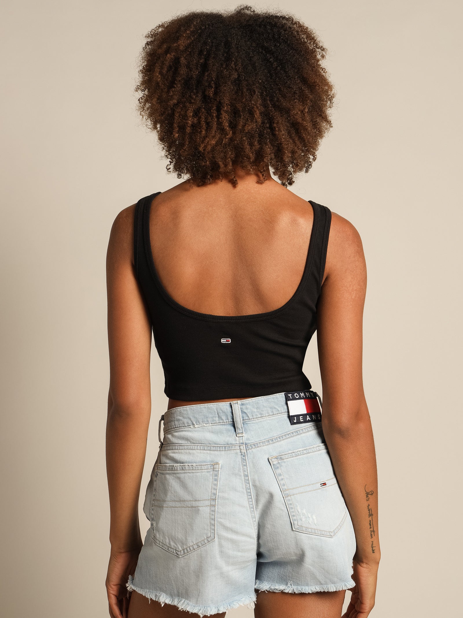 Script Linear Rib Top