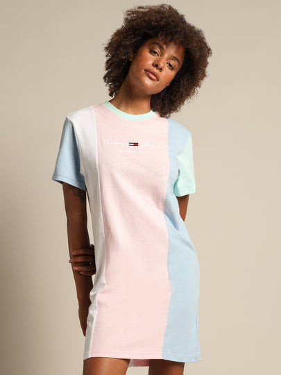 Color Block T-Shirt Dress