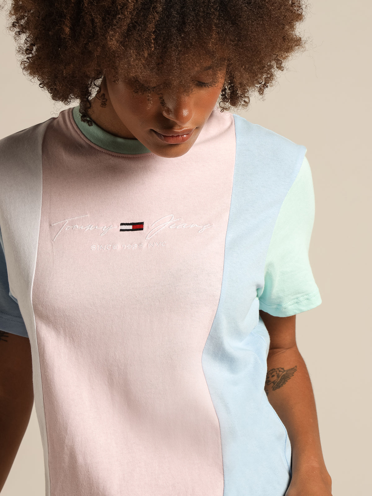 Tommy Hilfiger Color Block T-Shirt Dress | Romantic P