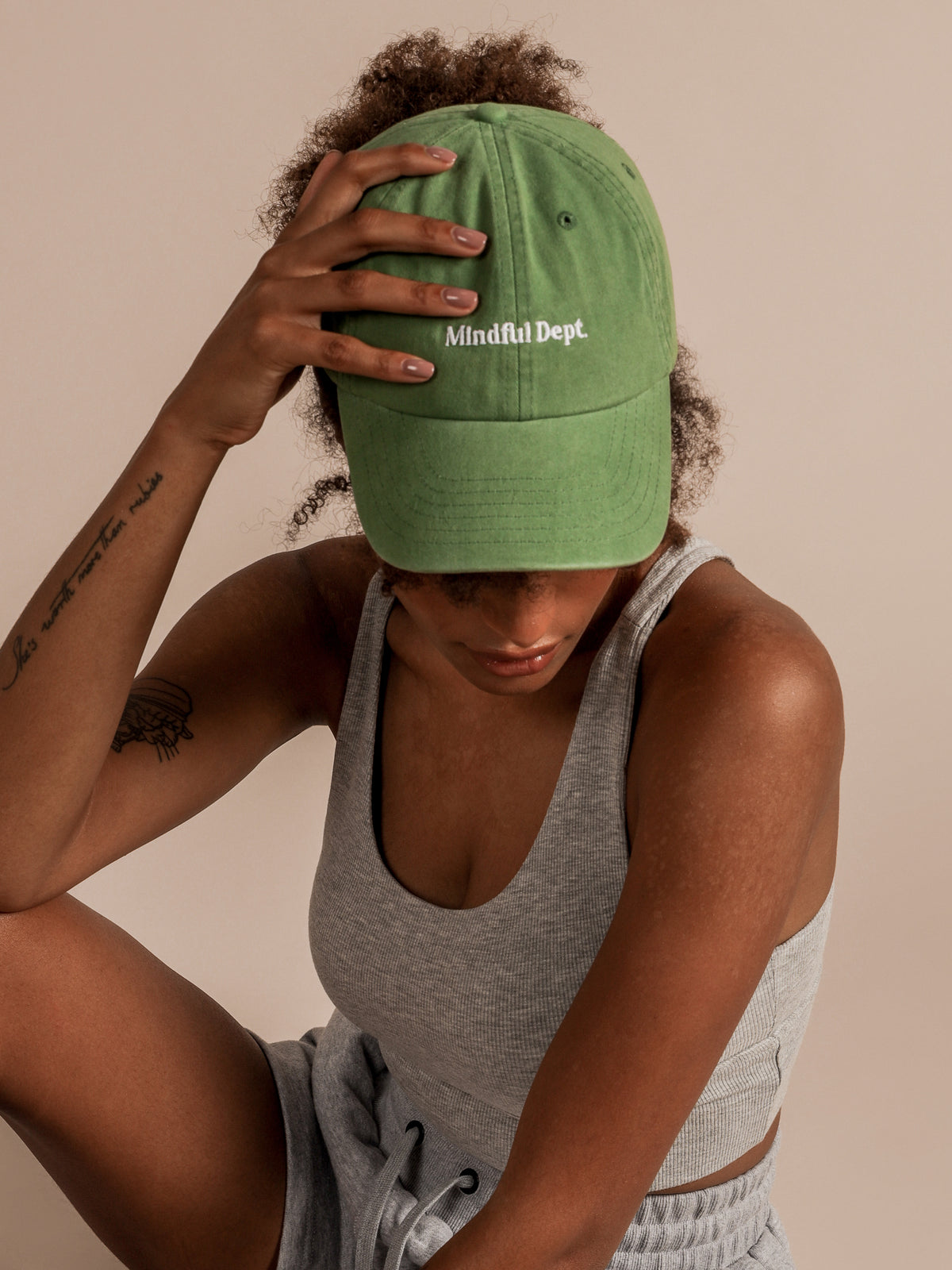 Mindful Dad Hat in Green