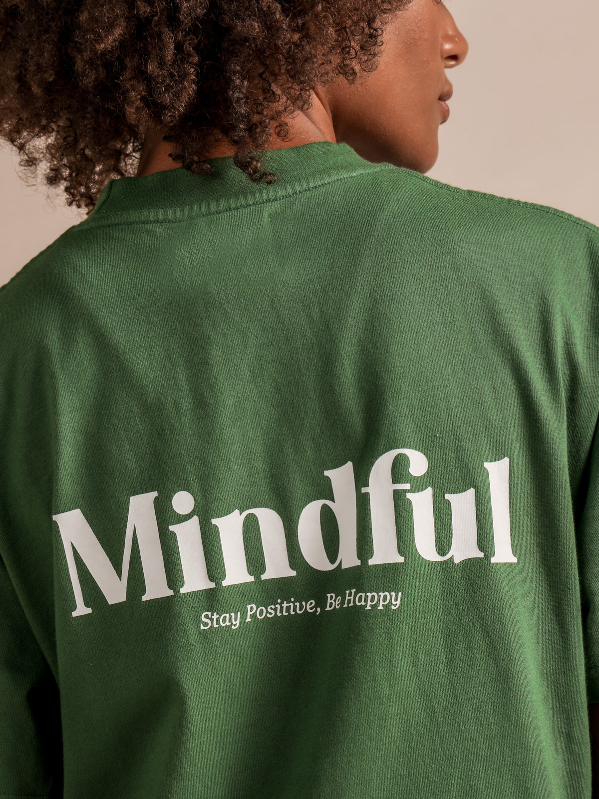 Positive Relaxed-Fit T-Shirt in Green