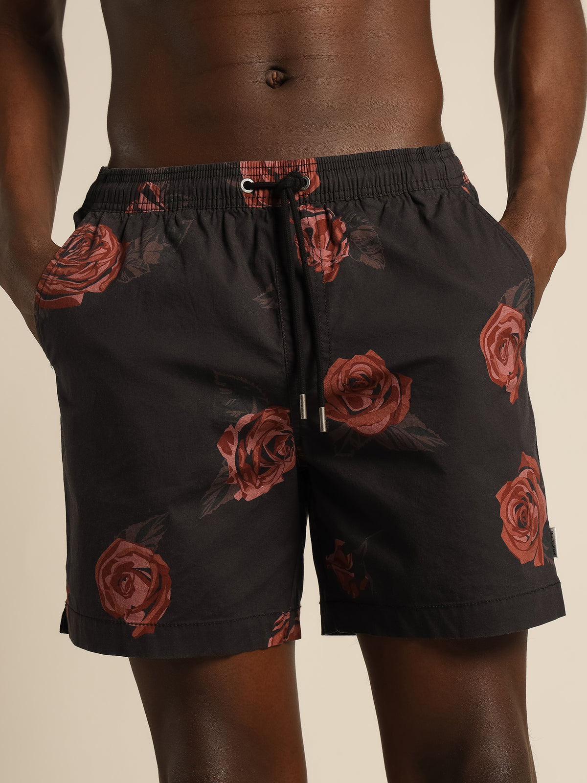 Elias Swim Shorts in Stoned Rose