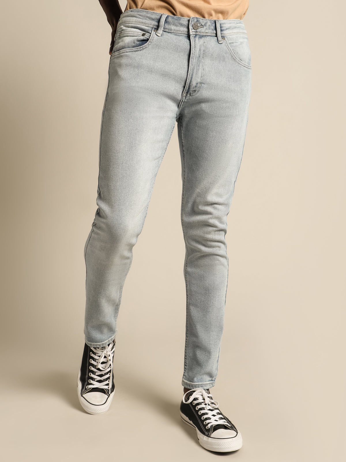 Zane Skinny Jeans in Stone Blue