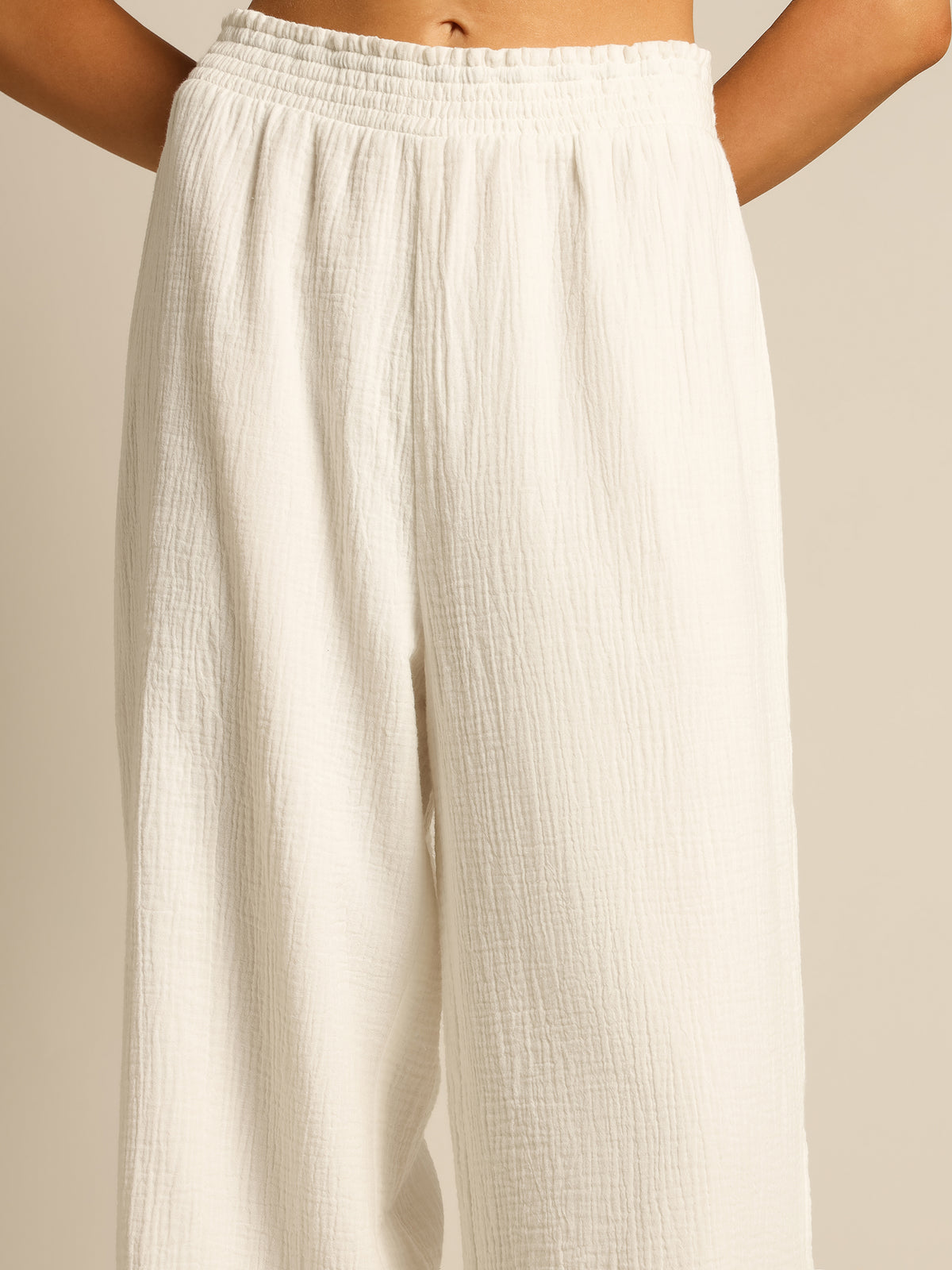 Liana Culotte Pants in White