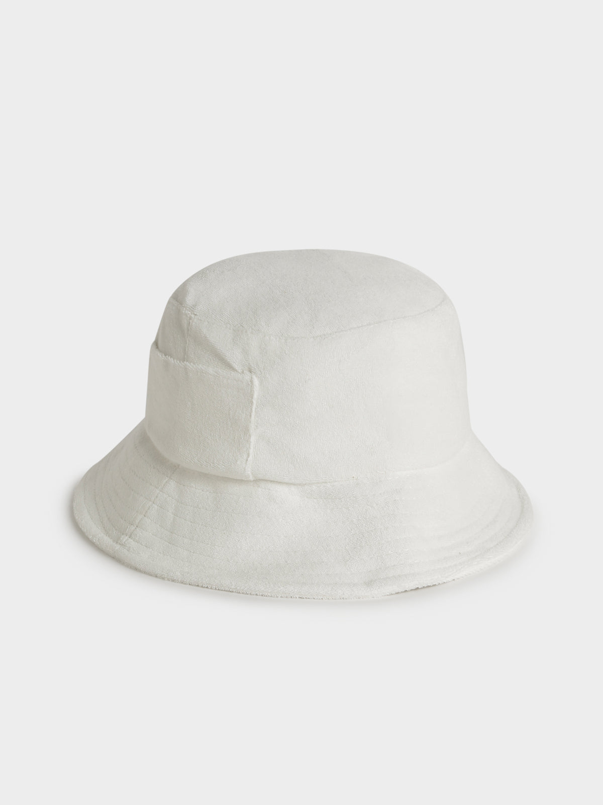Finn Terry Bucket Hat in White