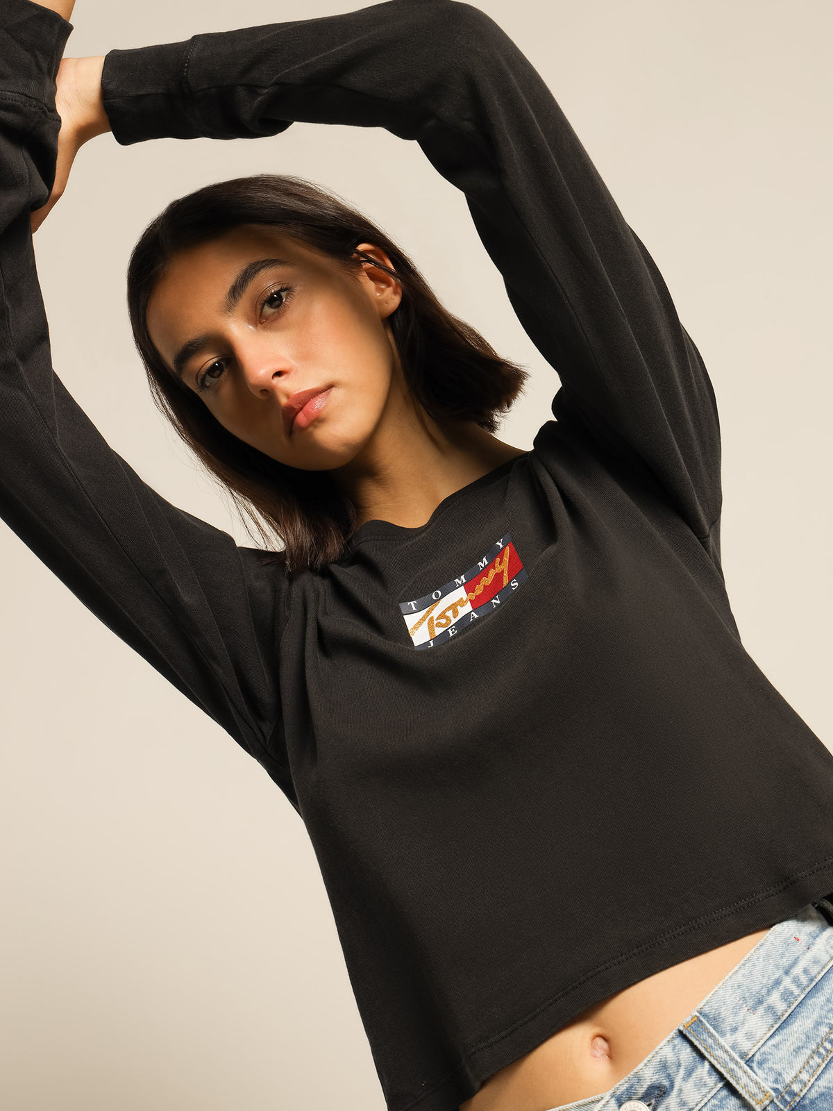 Tommy Hilfiger Regular Vintage Bronze 3 T-Shirt | Black