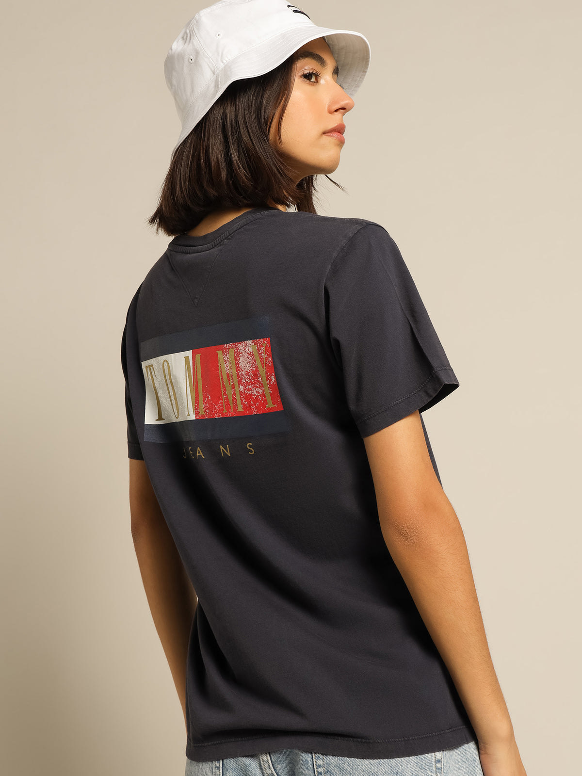 Relaxed Vintage Bronze T-Shirt in Twilight Navy