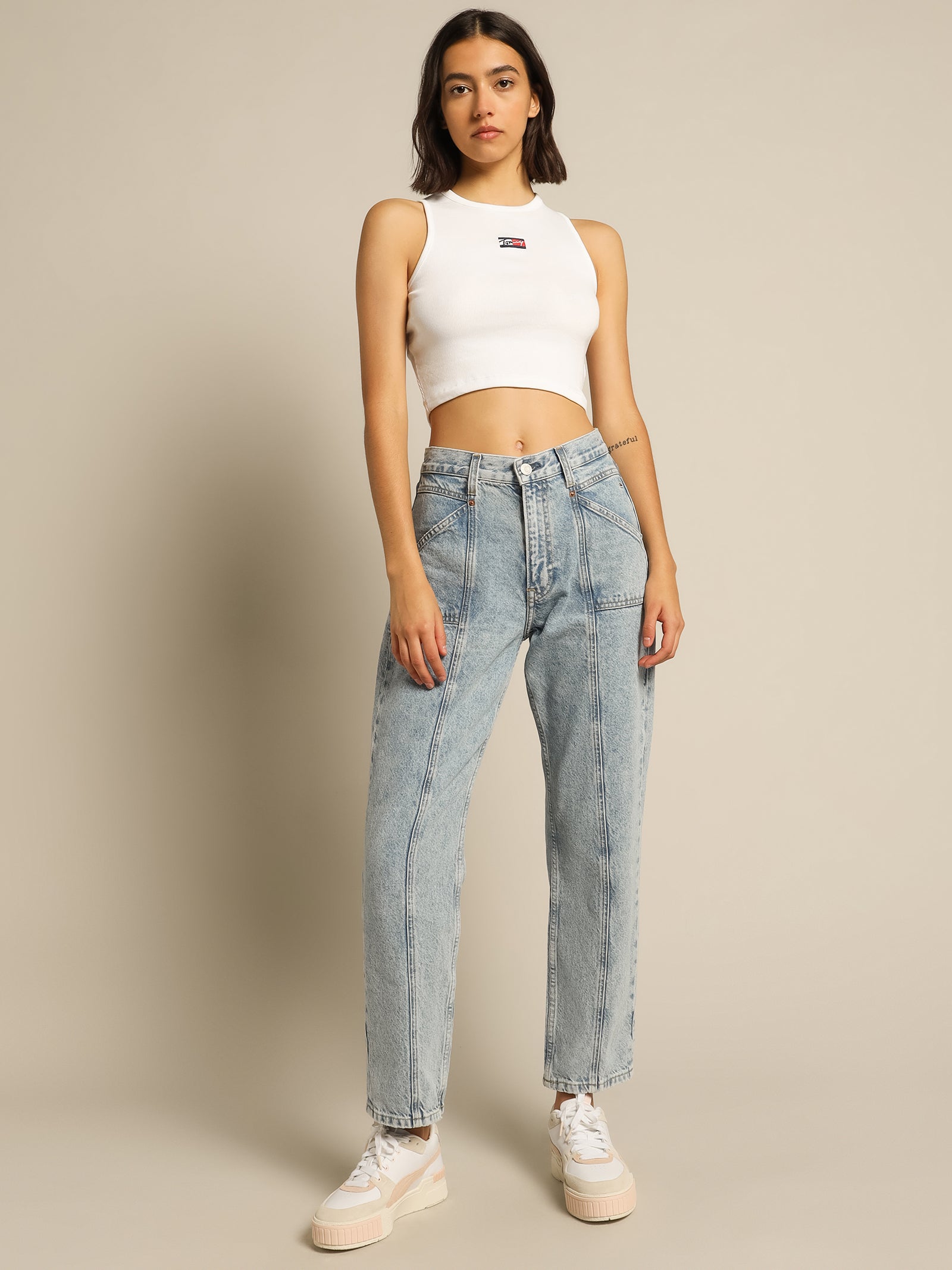 Harper High Rise Straight Jeans