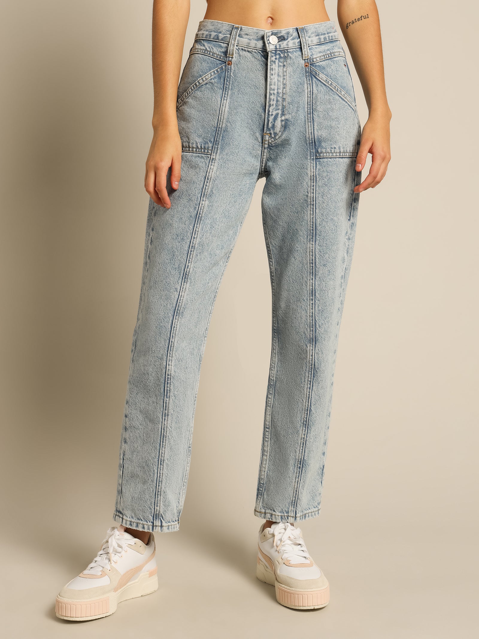 Harper High Rise Straight Jeans