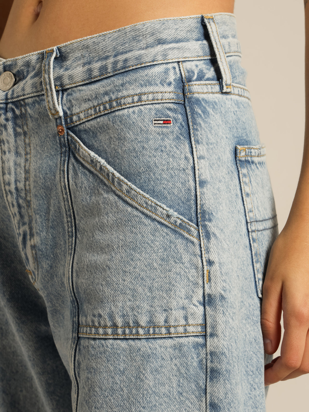 Harper High Rise Straight Jeans in Light Denim