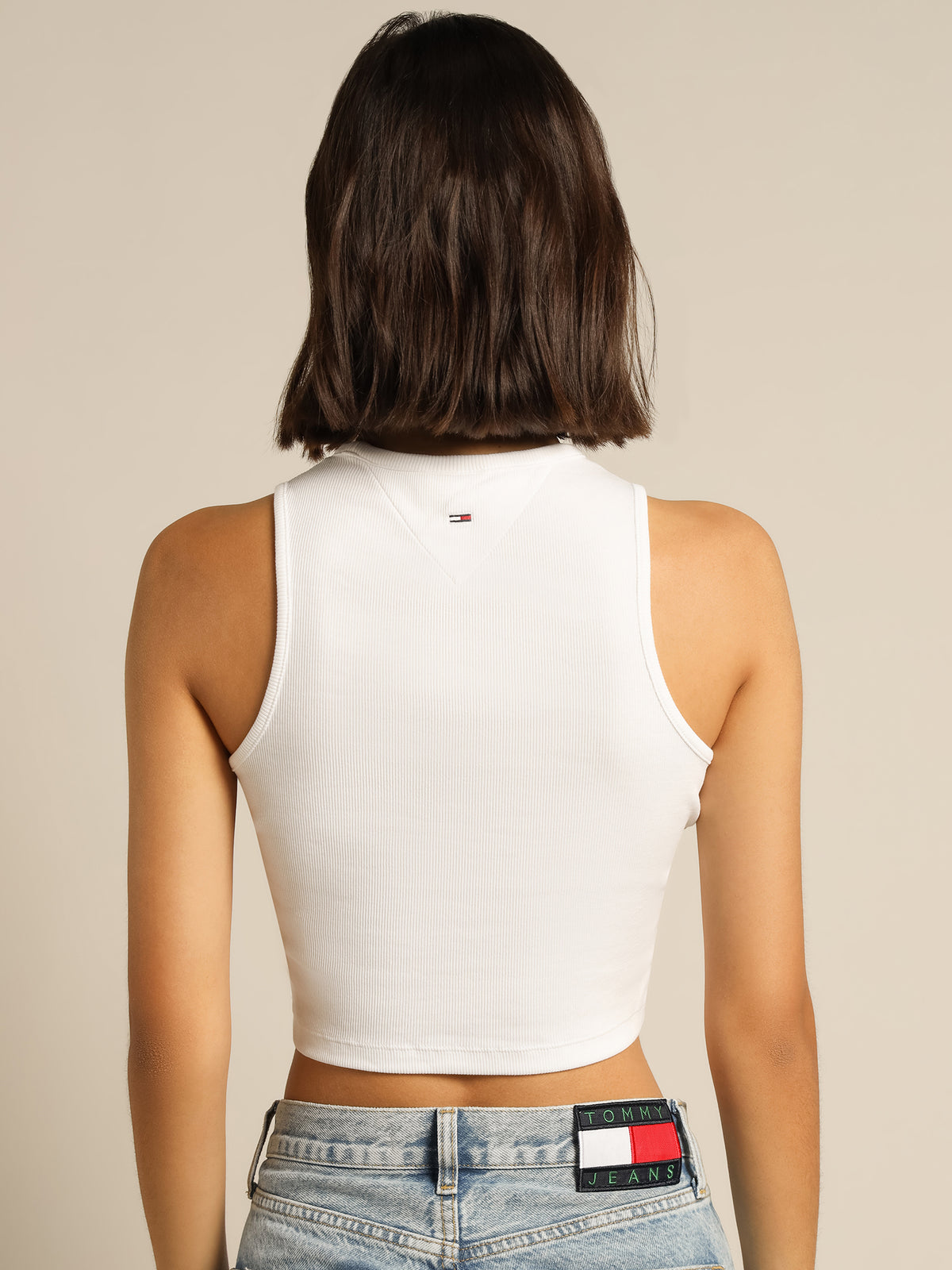 Tiny Tommy Crop Tank in White