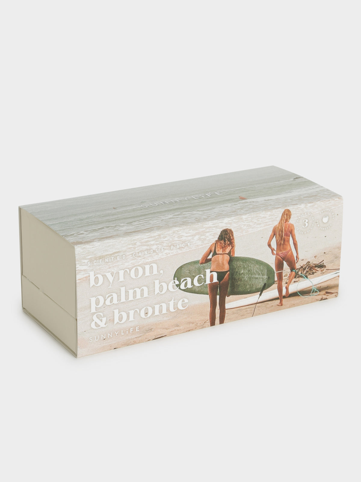 Pack of 3 Scented Candles in Byron, Palm Beach &amp; Bronte