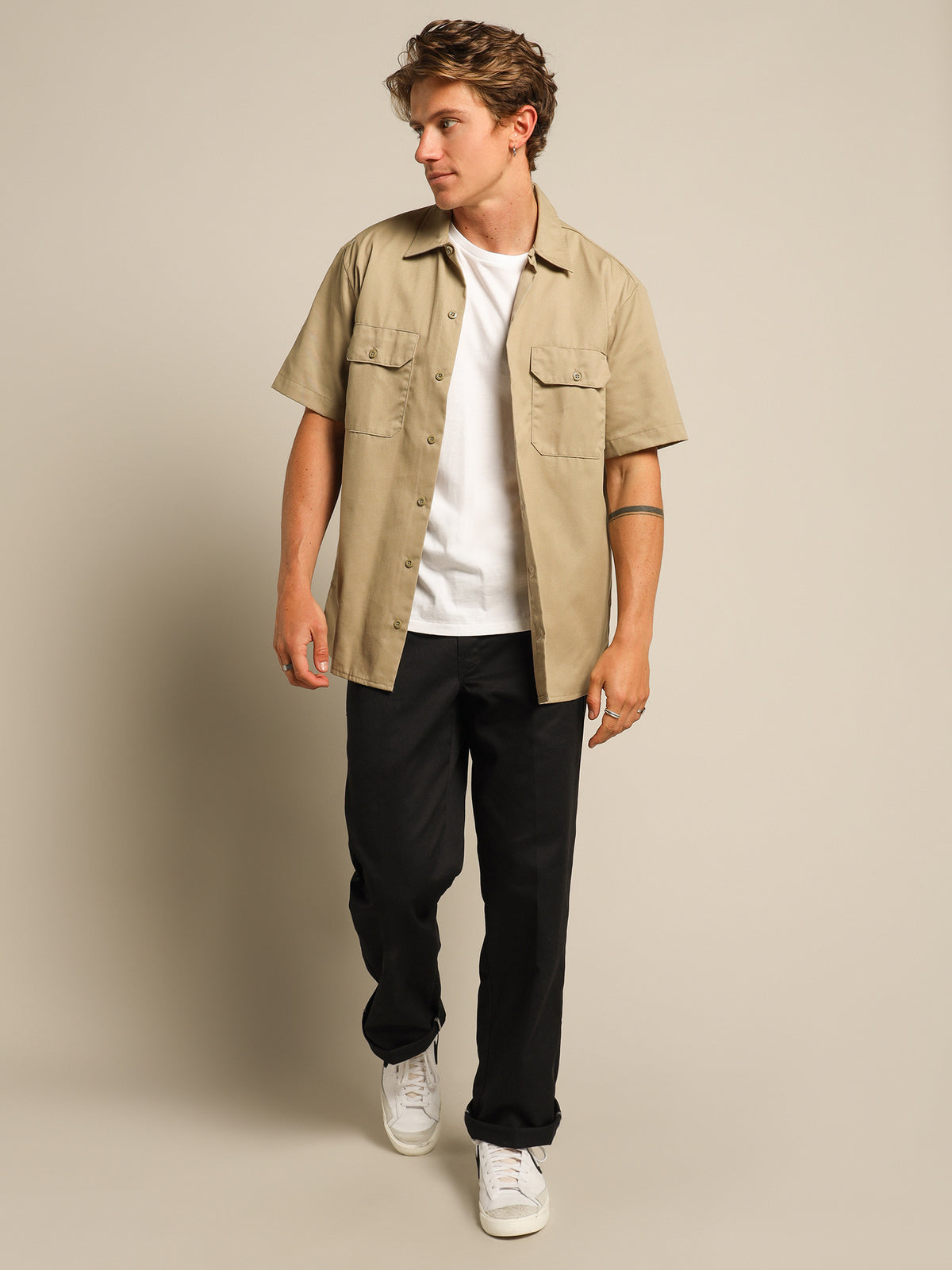 Dickies 1574 Regular Fit Shirt | Sand