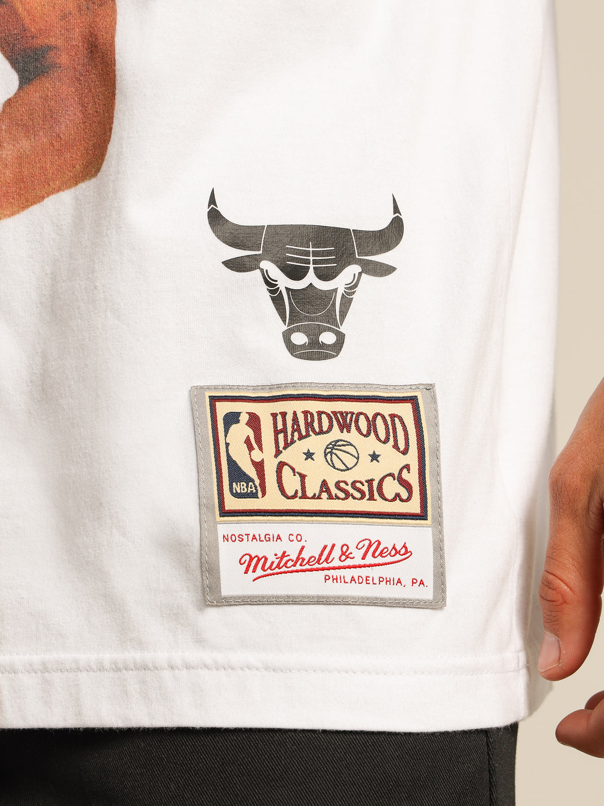 Chicago Bulls Dennis Rodman T-Shirt in White