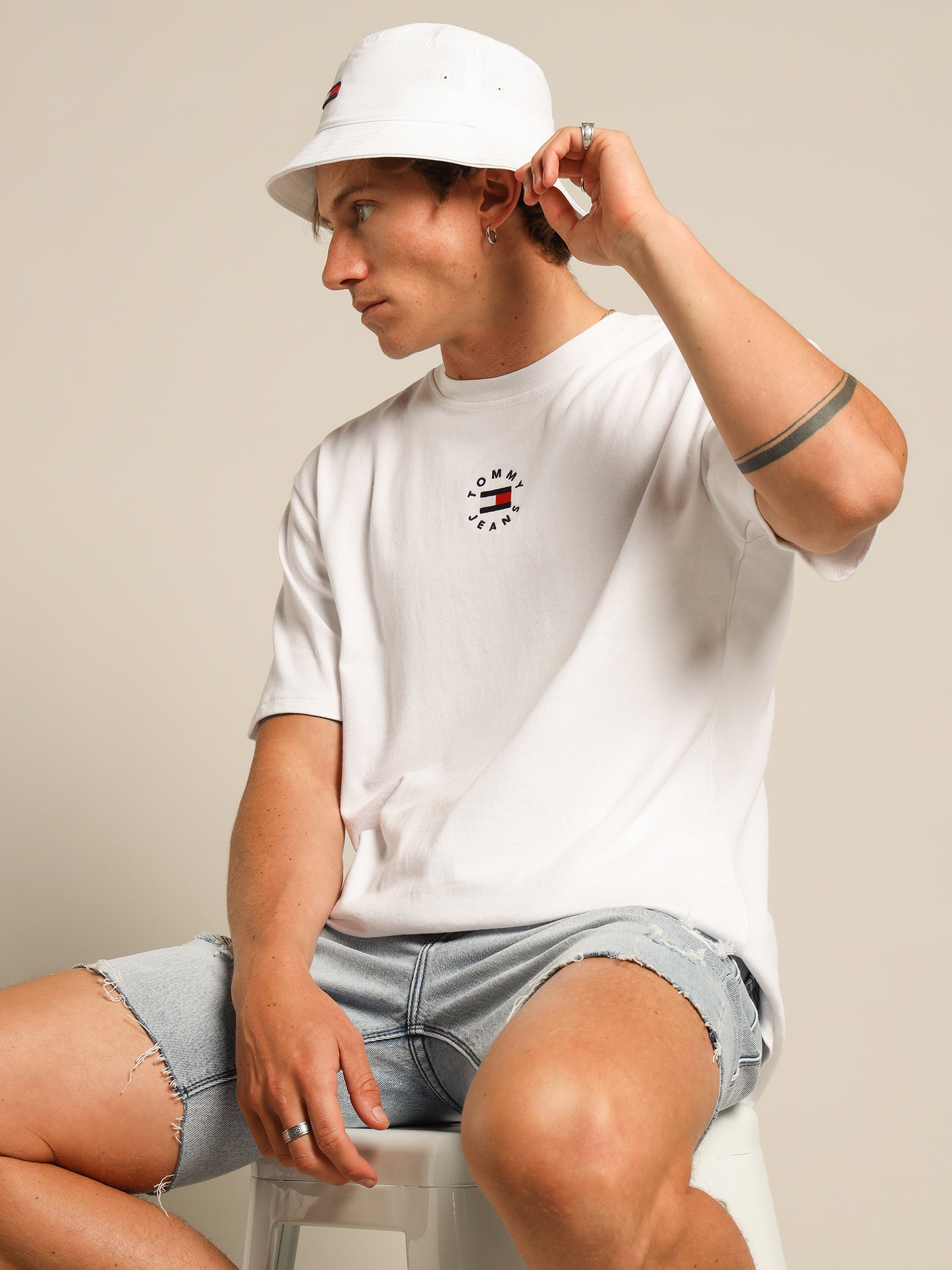 Tiny Tommy Circular Logo T-Shirt