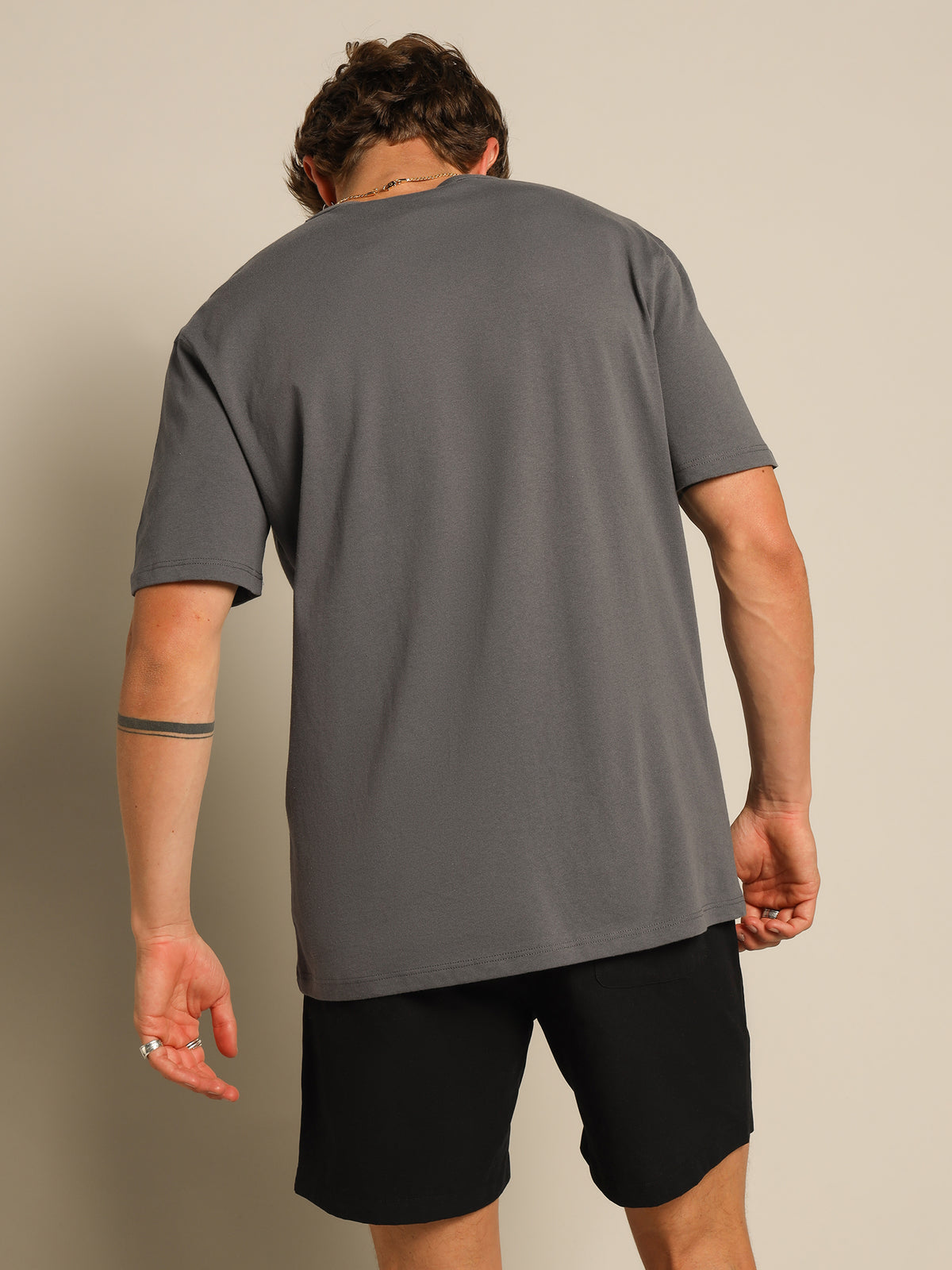 Re:bound C Logo T-Shirt in Light Grey